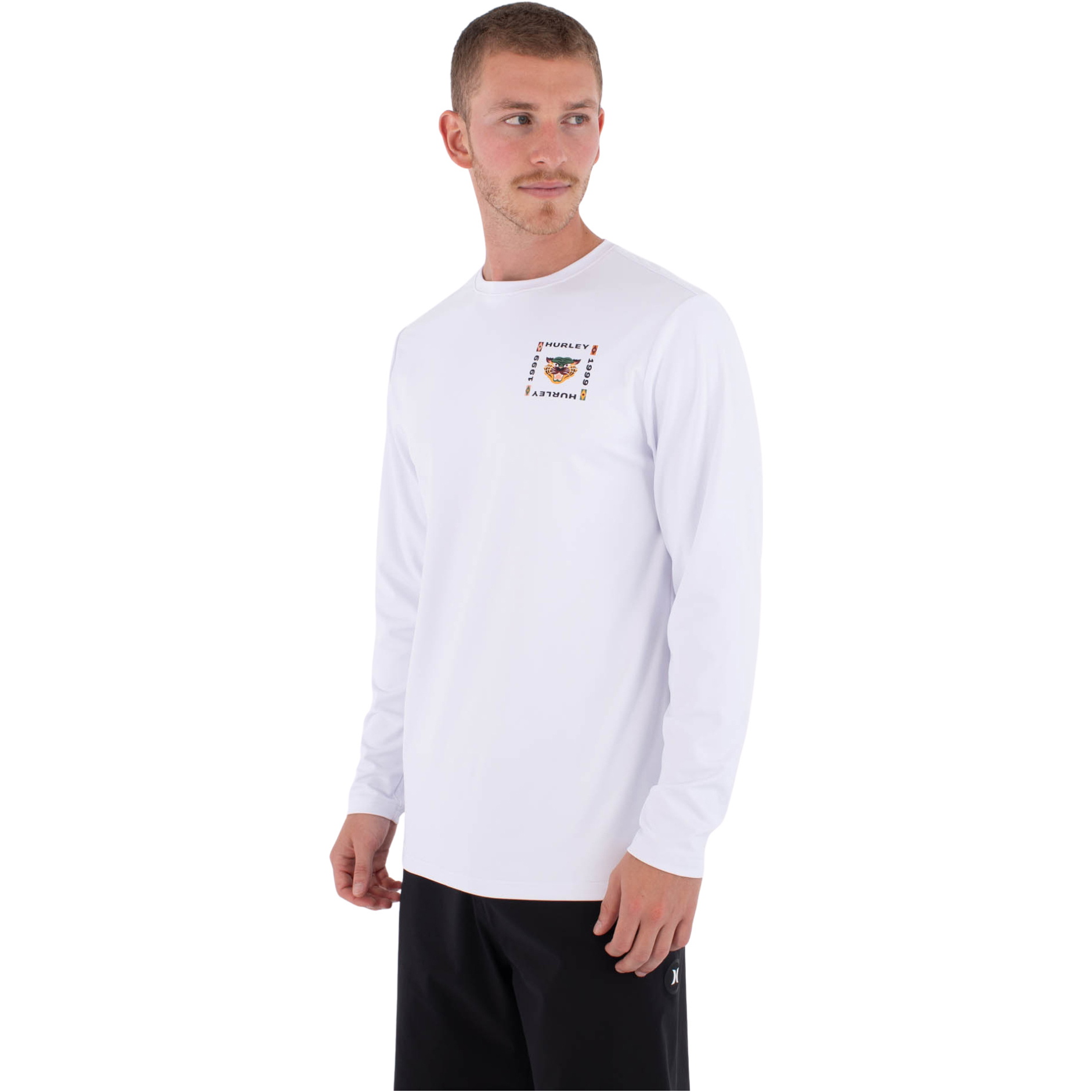 2026 Hurley Da Uomo Canotta In Lycra A Maniche Lunghe Regular Bolud MLEU00004 - White